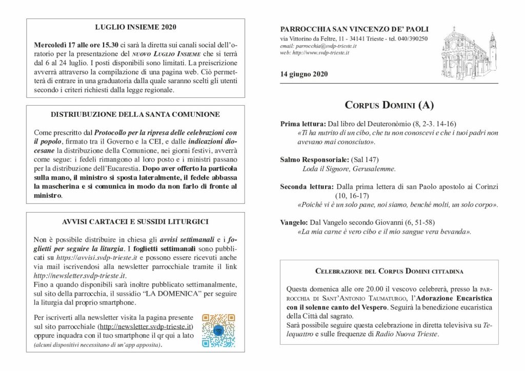 Avvisi del 14/06/2020