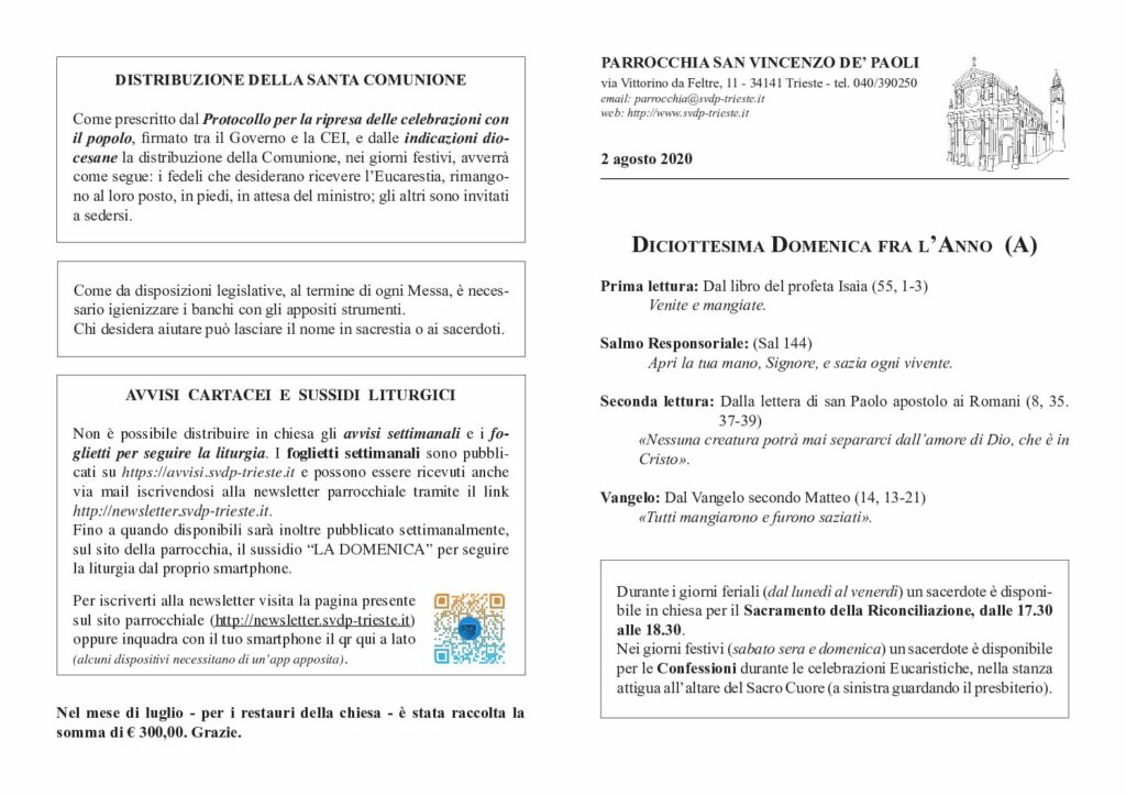 Avvisi del 02/08/2020