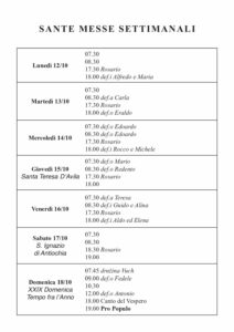 Intenzioni del 12/10/2020