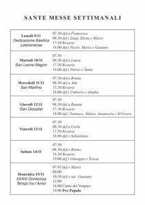 Intenzioni del 09/11/2020