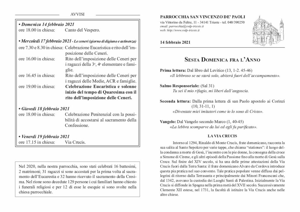 Avvisi del 14/02/2021