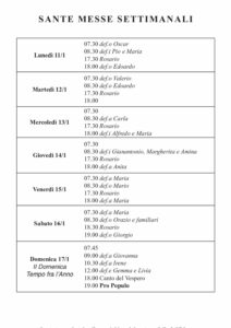 Intenzioni del 11/01/2021