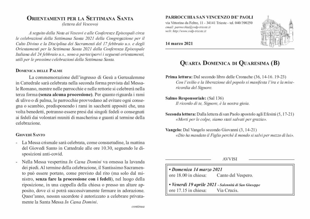 Avvisi del 14/03/2021
