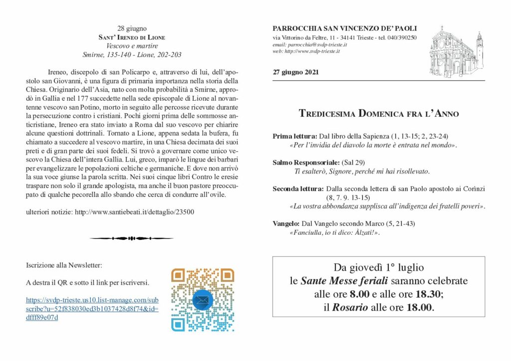 Avvisi del 27/06/2021