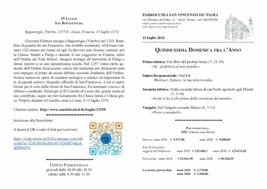 Avvisi del 11/07/2021