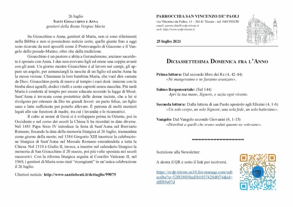 Avvisi del 25/07/2021