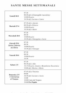 Intenzioni del 26/04/2021