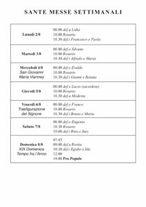 Intenzioni del 02/08/2021