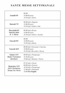 Intenzioni del 06/09/2021