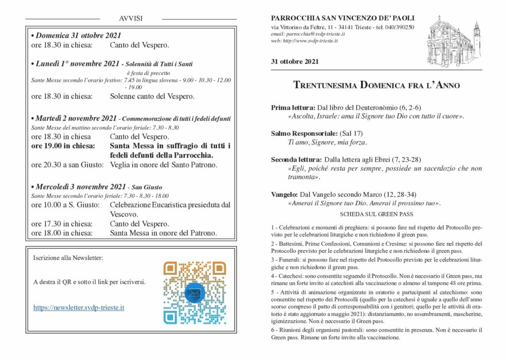 Avvisi del 31/10/2021