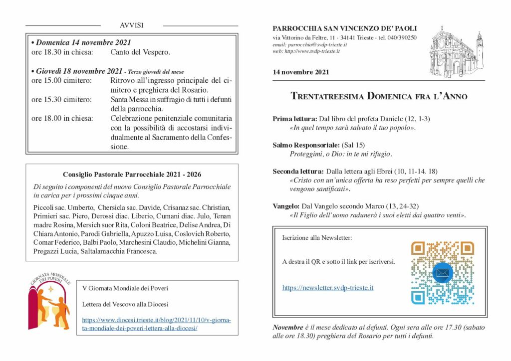 Avvisi del 14/11/2021