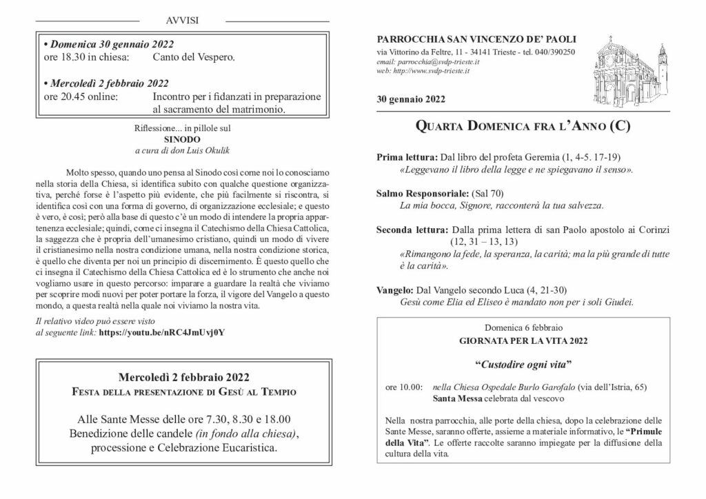 Avvisi del 30/01/2022