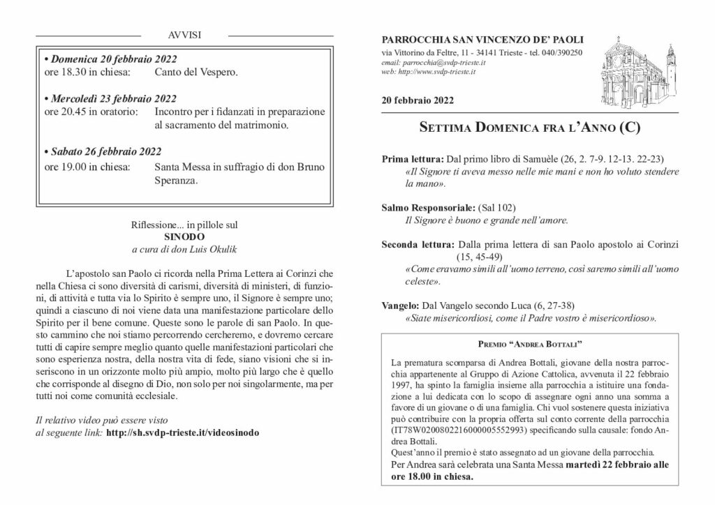 Avvisi del 20/02/2022