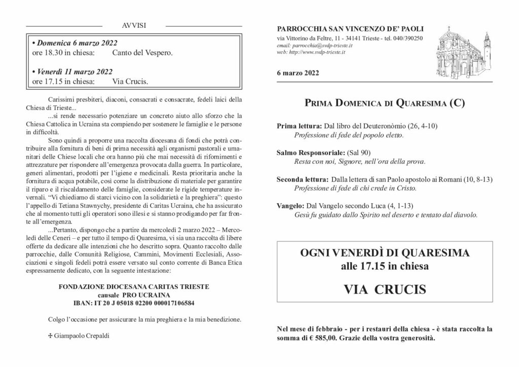 Avvisi del 06/03/2022