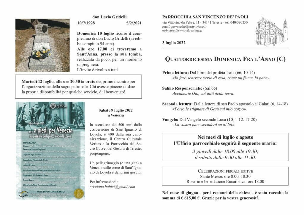 Avvisi del 03/07/2022