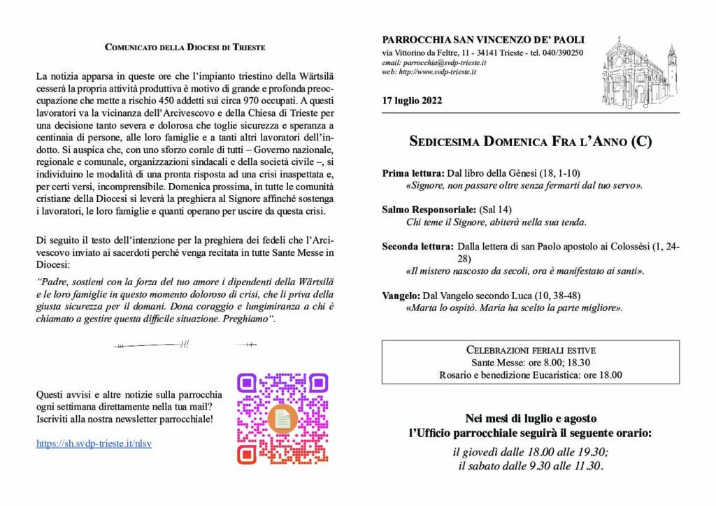 Avvisi del 17/07/2022