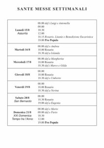 Intenzioni del 15/08/2022