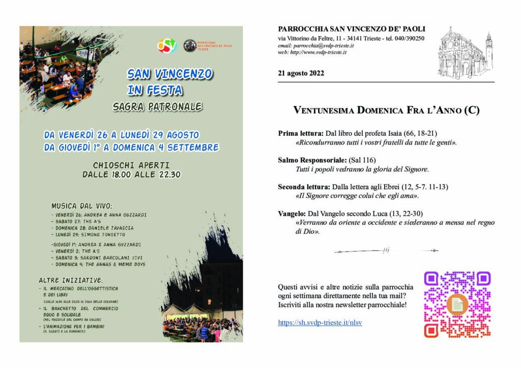 Avvisi del 21/08/2022