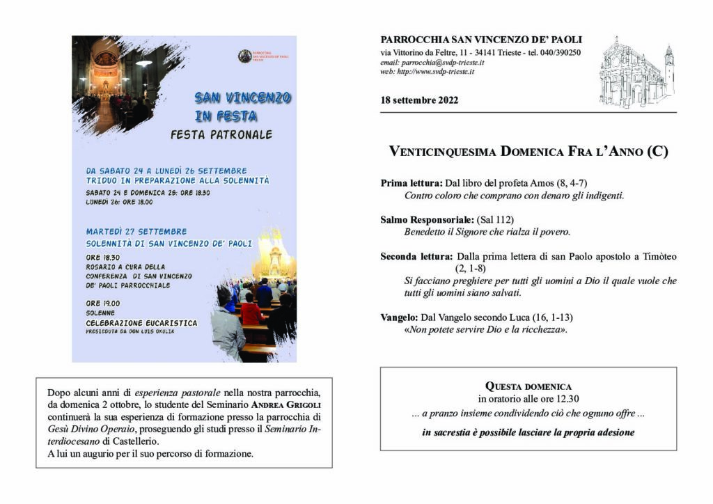 Avvisi del 18/09/2022
