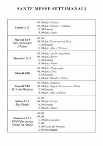 Intenzioni del 03/10/2022