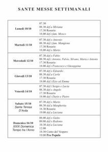 Intenzioni del 10/10/2022