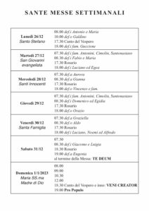 Intenzioni del 26/12/2022