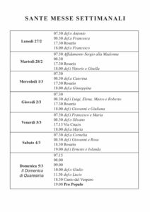 Intenzioni del 27/02/2023