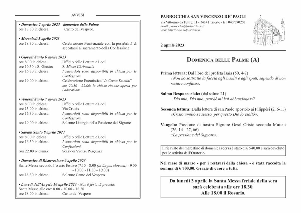 Avvisi del 02/04/2023