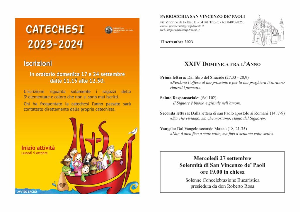 Avvisi del 17/09/2023