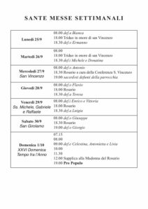 Intenzioni del 25/09/2023