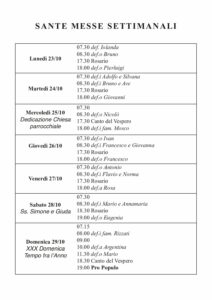 Intenzioni del 23/10/2023
