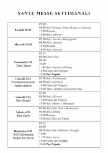 Intenzioni del 30/10/2023