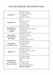 Intenzioni del 22/01/2024
