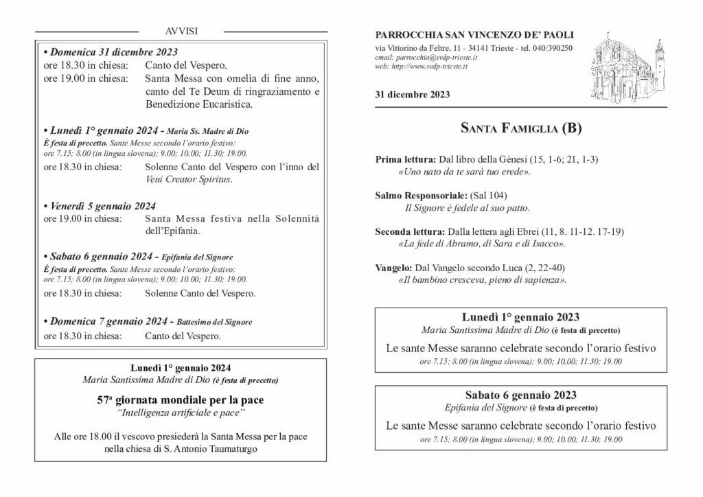 Avvisi del 31/12/2023