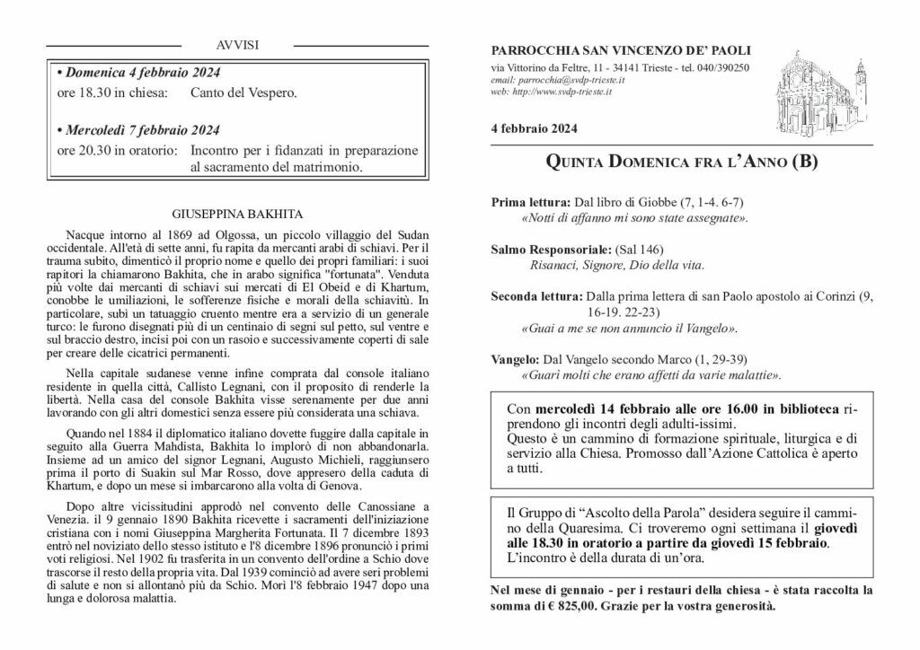 Avvisi del 04/02/2024