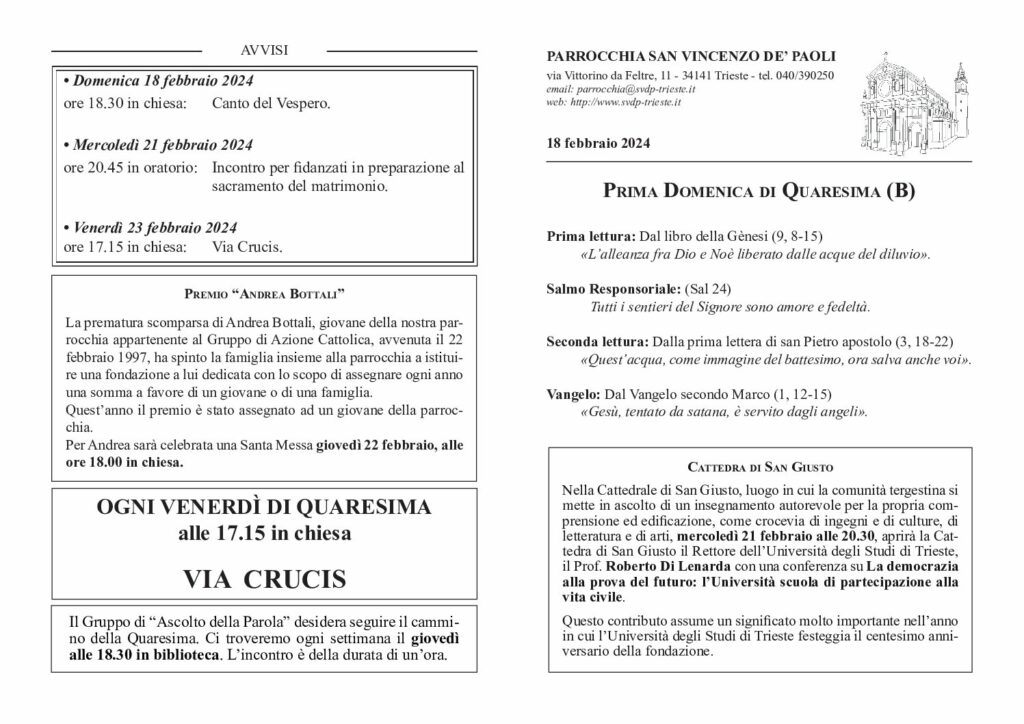 Avvisi del 18/02/2024