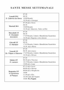 Intenzioni del 29/04/2024