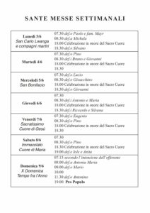 Intenzioni del 03/06/2024