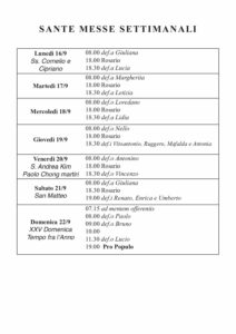 Intenzioni del 16/09/2024