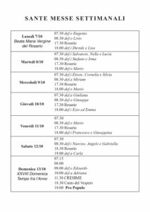 Intenzioni del 07/10/2024
