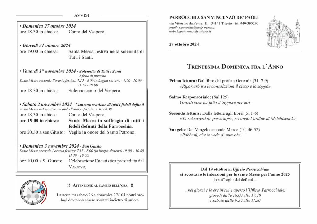 Avvisi del 27/10/2024