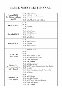 Intenzioni del 28/10/2024