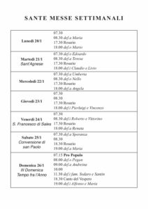 Intenzioni del 20/01/2025