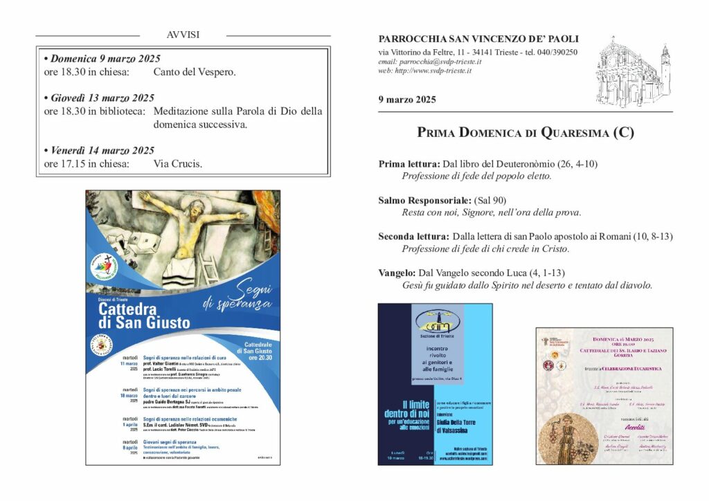 Avvisi del 09/03/2025