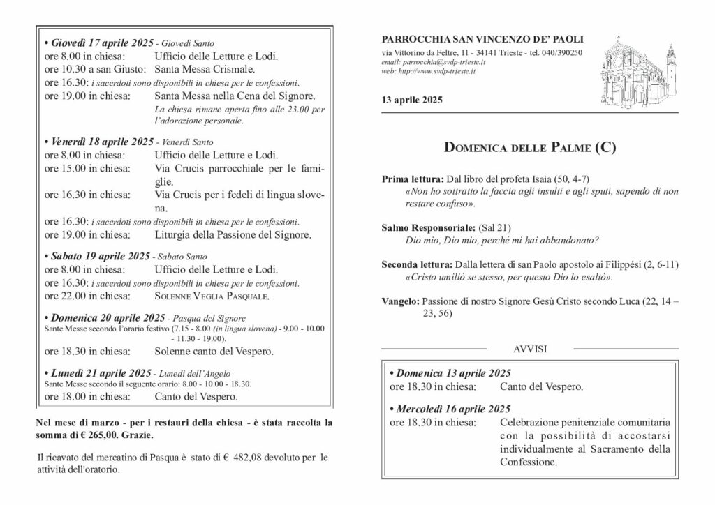 Avvisi del 13/04/2025