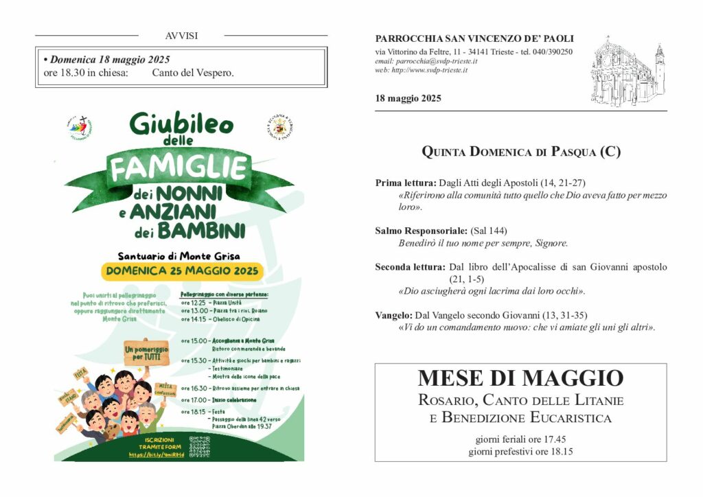 Avvisi del 18/05/2025