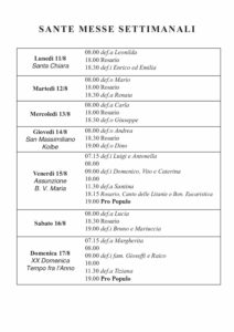 Intenzioni del 11/08/2025