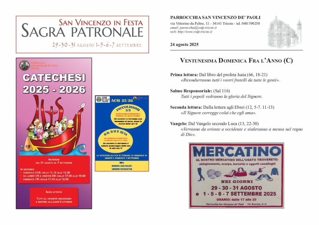 Avvisi del 24/08/2025