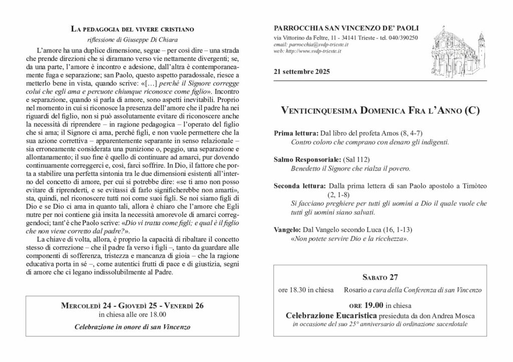 Avvisi del 21/09/2025