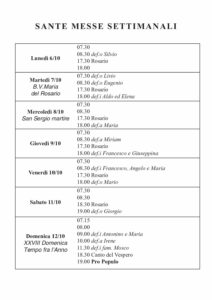 Intenzioni del 06/10/2025